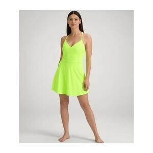 NWT Spiritual Gangster Womens Sport Dress Size S Lime Green Sleeveless Racerback